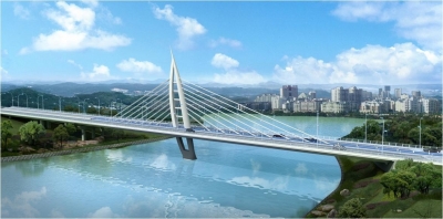 开发路跨运河大桥效果图