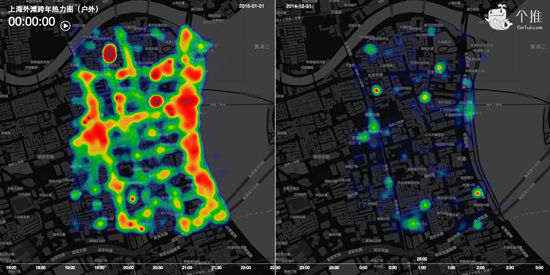 上海外滩1日零点人流量峰值达前一天55倍