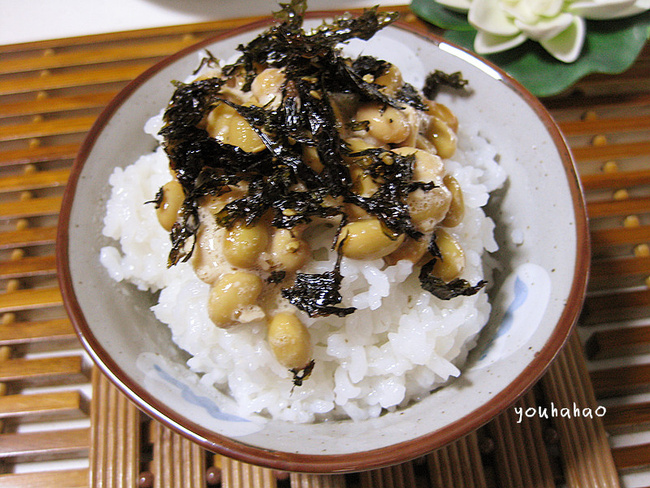 东北私家米试吃报告纳豆海苔拌饭