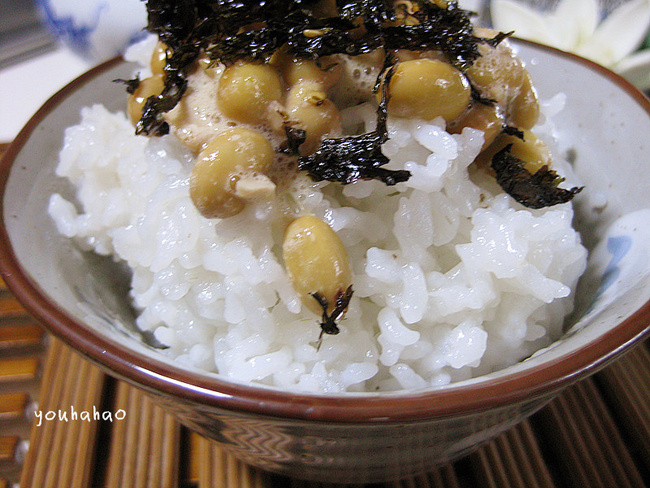 东北私家米试吃报告纳豆海苔拌饭