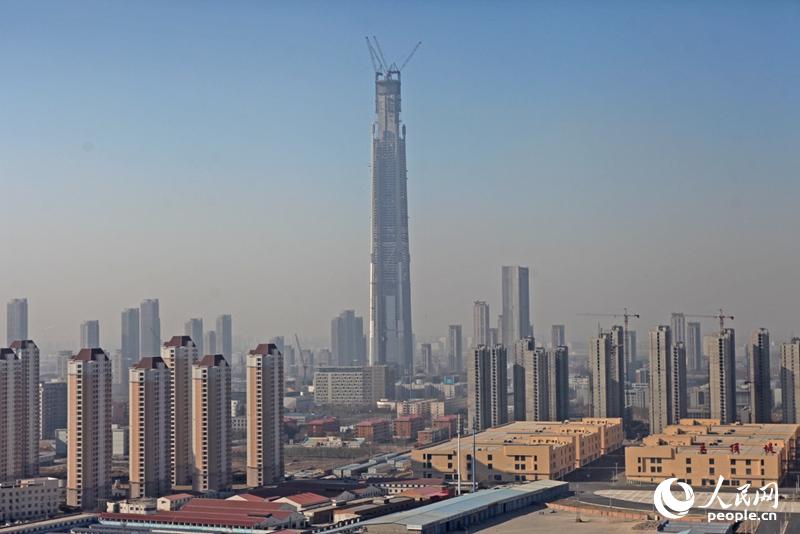 北方高楼天津117大厦突破500米 成为世界第8座超500米的摩天大楼