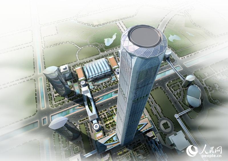 北方第一高楼天津117大厦突破500米 成为世界
