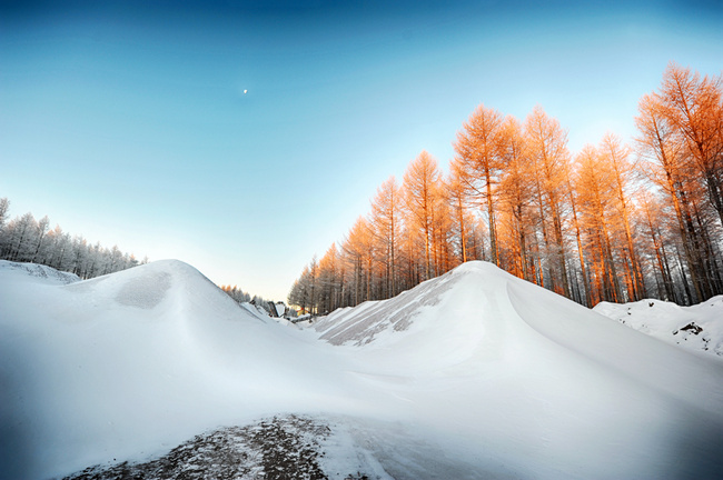 坝上草原 冬日寂静如画的坝上北国冰雪美景