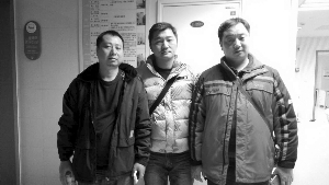 救人好的哥，从左至右：钱金荣、王浩生、张乃余