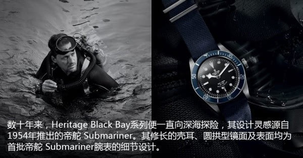 新款帝舵HERITAGE BLACK BAY图解