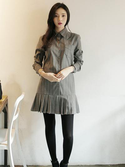 打造淑女形象 冬季连衣裙搭配图片