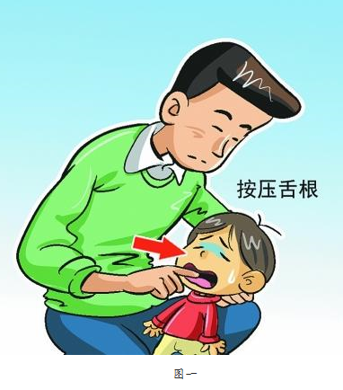 图解孩子异物卡喉的急救方法