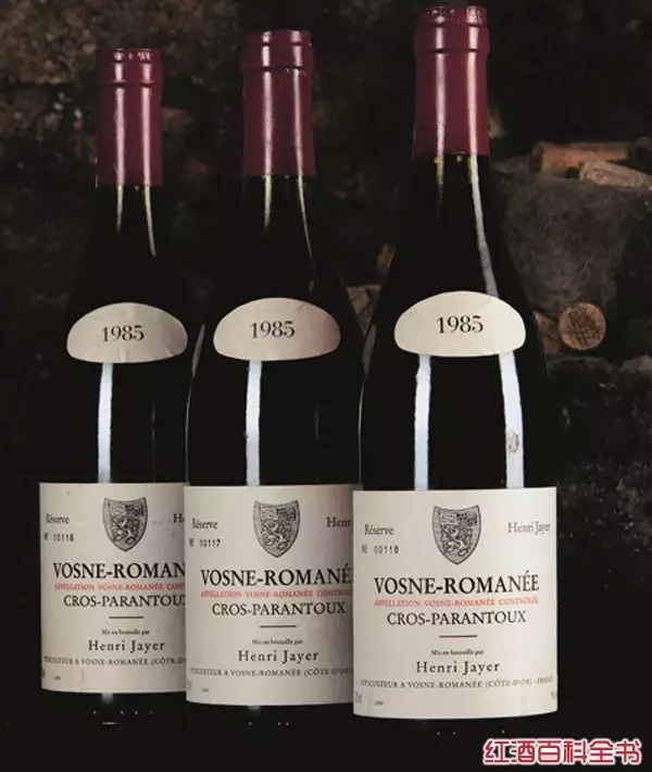 4,henri jayer cros parantoux, vosne-romanee premier cru, france