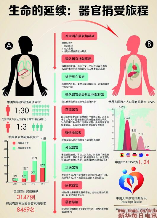 ●近三四年来医院使用死囚器官做移植手术的已越来越少