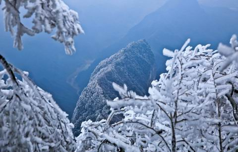 [遇见冬天]天上奇景:令人神往的天门山雪世界