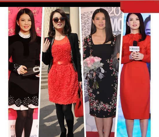 李湘发福以来容貌走样不少,穿衣方式也有所变化,不在是以前小雪纺衫
