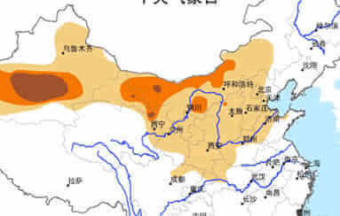 中国北方地区沙尘暴袭击最为频繁的地区