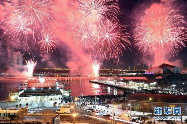 纽约燃放焰火庆祝中国农历新年:美国历史上的