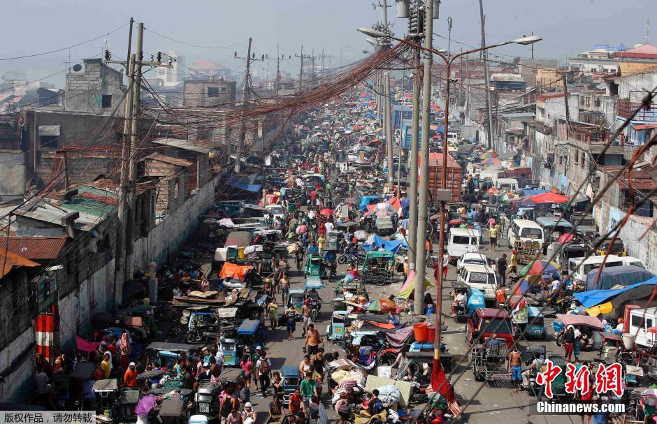当地时间3月2日,菲律宾马尼拉,被视为马尼拉最大贫民窟之一的唐度区