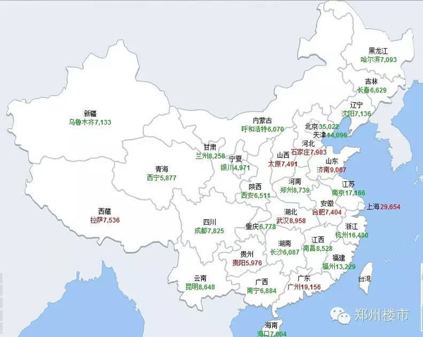 2015.2月全国200个主要城市房价排行榜:郑州8