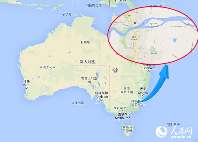 人民网澳大利亚记者6日赴新南威尔士州悉尼以南170公里的肖尔黑文市图片