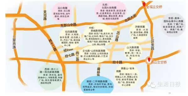 济南东部南部新商圈崛起泉城路核心地位动摇