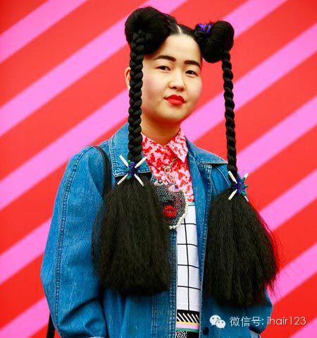 街拍潮女最新大全发型!外卖了,有木有?美团夸张颜色图片图片