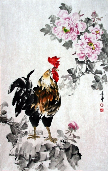 霸气公鸡,五彩缤纷