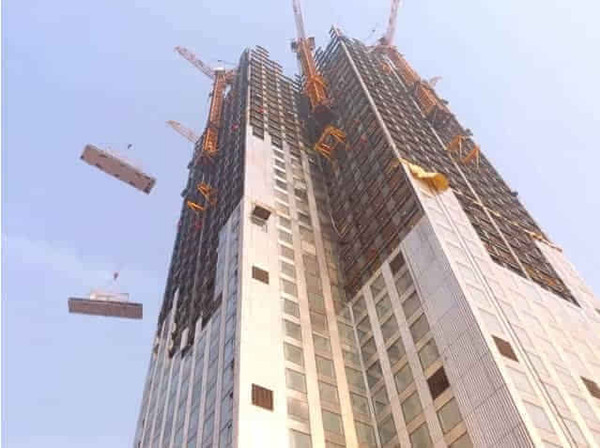 长沙57层高楼19天建成 只有中国人才能办到