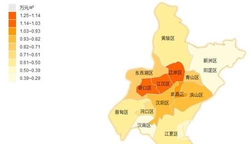武汉房价地图图片