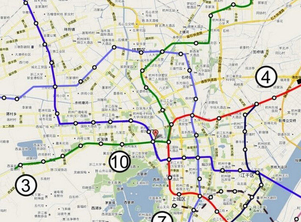 杭州地铁3号线走向确定 从城西过武林广场到临平-搜狐