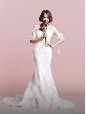 新娘婚纱摄影锐摄影_杭州锐摄影 娇小新娘选择婚纱的方法(2)