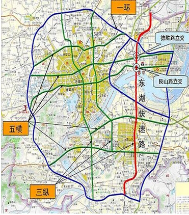 正文 吉鸿路—紫金港路隧道—紫金港路—紫之隧道—之浦路是杭州"四纵