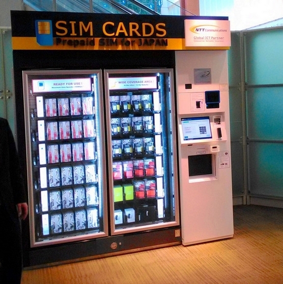 日本推出面向外国游客销售SIM卡的自动售货机
