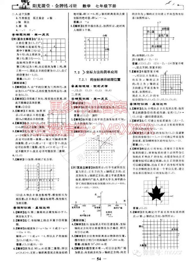 金牌备考卷七年级数学下