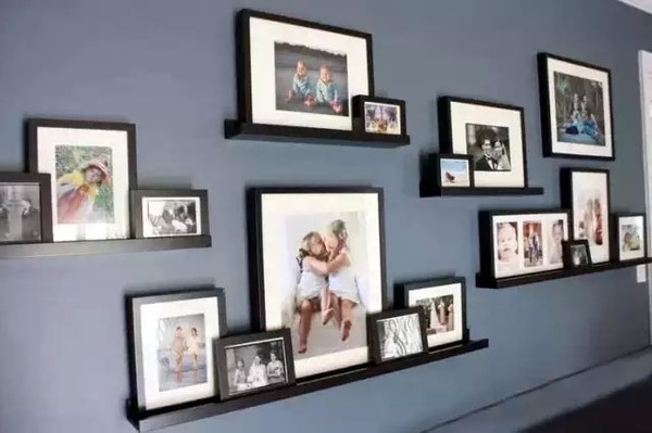 一家人照片,布置一面温馨照片墙!