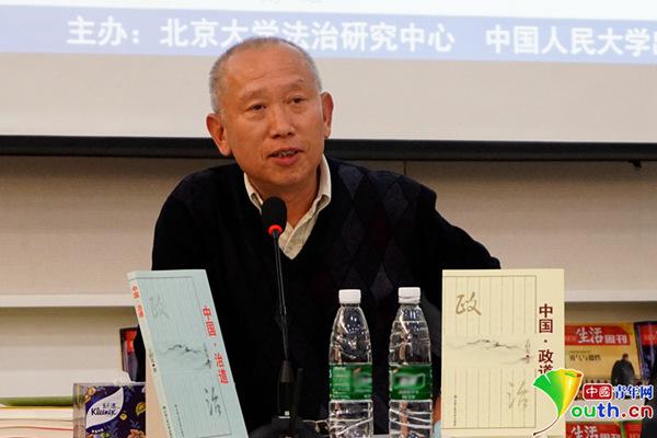 香港中文大学政治与大众行政系讲座传授、清华大学大众办理学院长江讲座传授王绍光。国家青年网记者 李正穹 摄