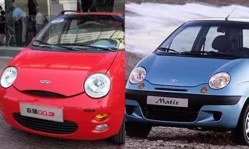 奇瑞qq3 与 大宇matiz