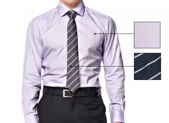 巧妙搭配西装、衬衫和领带
