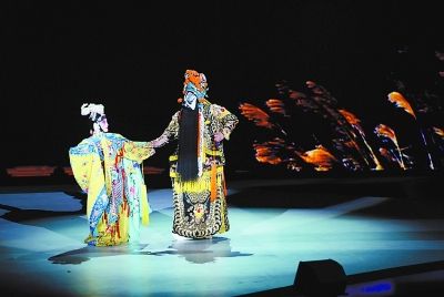 电影节开幕式上的京剧表演。