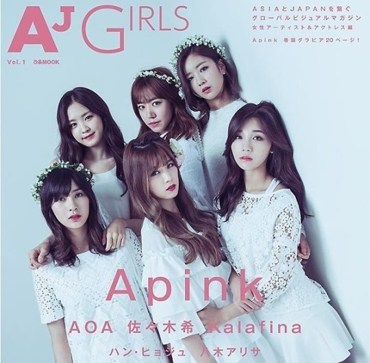 apink 登日本杂志创刊号封面