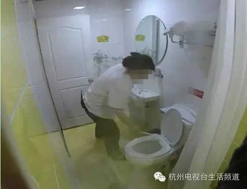 杭州知名酒店用房客浴巾擦马桶擦地板