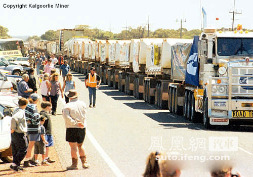 世界上最长的卡车，MILLAU卡车长800米(比火车长)(www.tengliu.cn)
