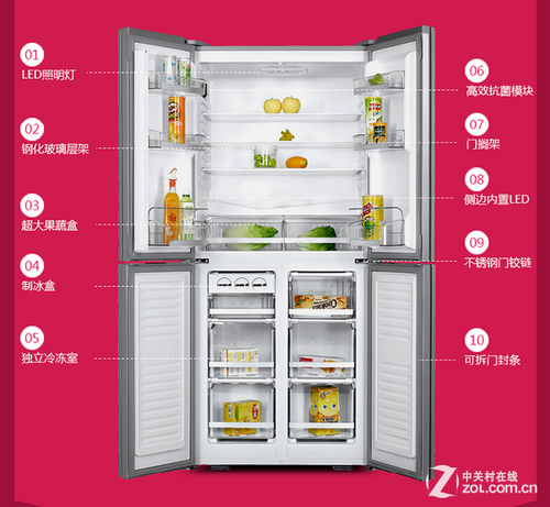 分类保鲜更健康 八款多开门冰箱全推荐