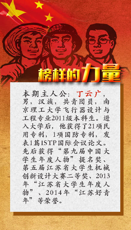榜样的力量专栏:南京理工大学丁云广:圆梦大学 为国止戈