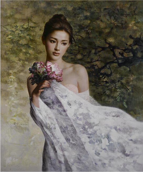 油画领军人物谢楚余:画中佳人 国色天香