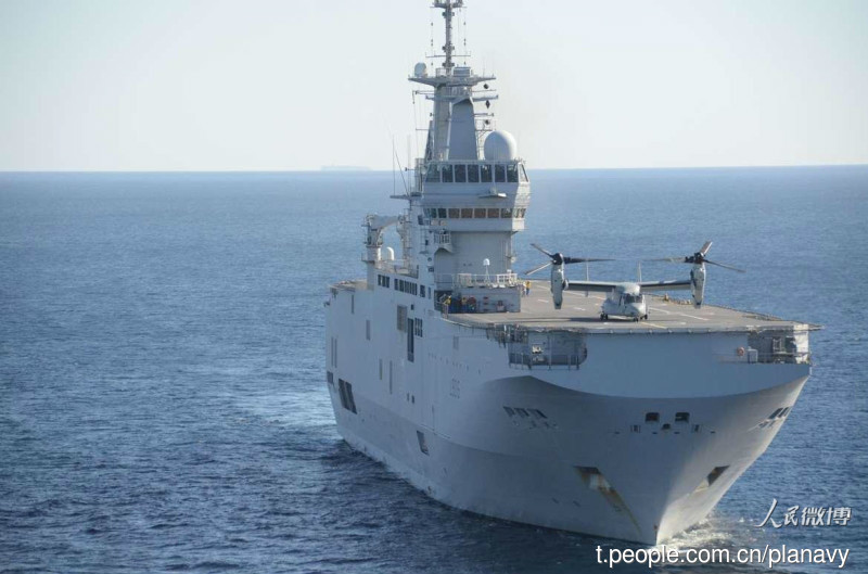 高清:法国海军舰艇编队将首次访问上海(组图)