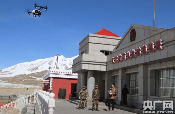 原文配图:中巴边境新疆红其拉甫边检站有了无人机