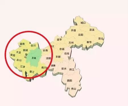 事实上,伴随着荣昌县和潼南县撤县设区,重庆一小时济圈内的21个区县