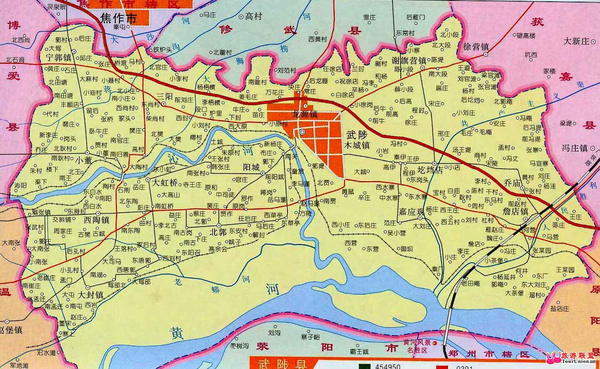 "武陟县地处豫北怀川平原,位于河南省西北部,黄河北岸,与郑州隔河相望