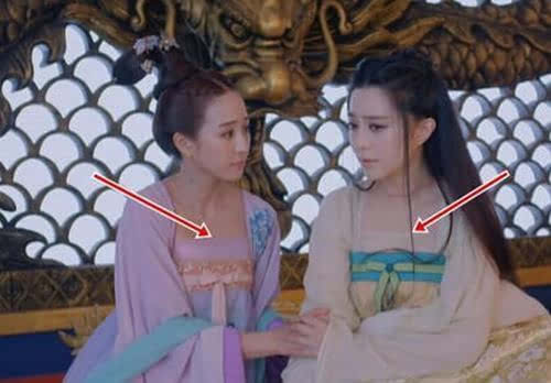 女星范冰冰主演的古装剧《武则天》因一众宫女等均谷胸露出大乳沟,但