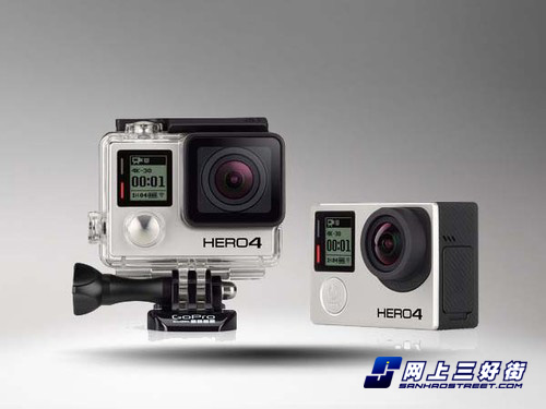 黑色GoPro Hero4运动相机国行3300元