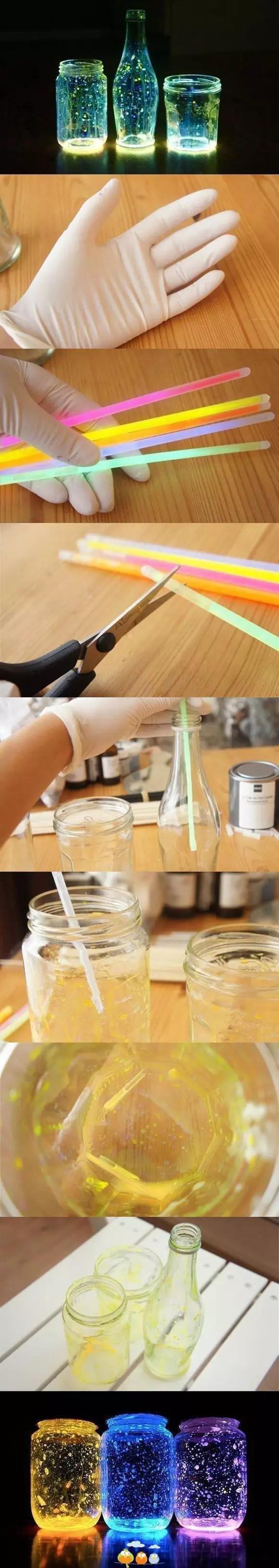 旧酒瓶变成艺术品(下)