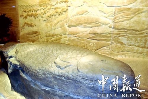 重庆三峡库区水下博物馆白鹤梁喜迎中外游客