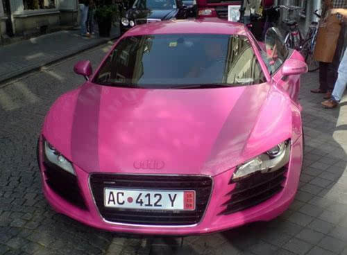粉色系超跑车,土豪买了送女朋友吧,绝对面子十